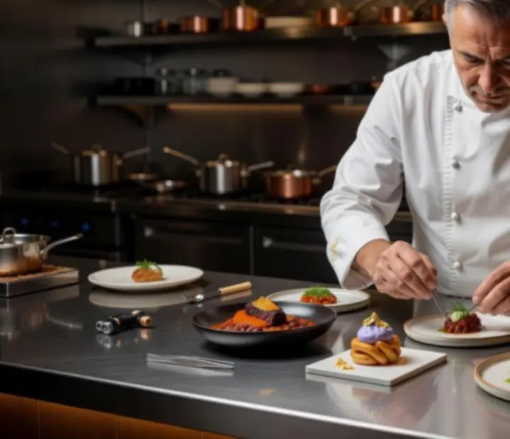 Chef által tálalt degusztációs menü
