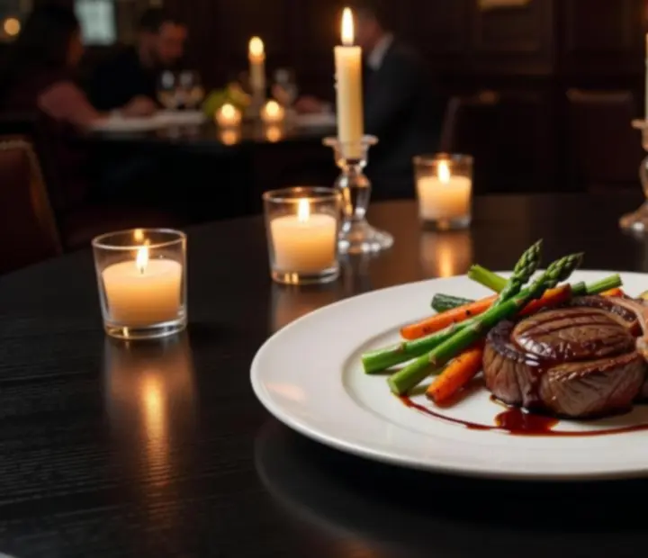Prémium steak fine dining tálalásban